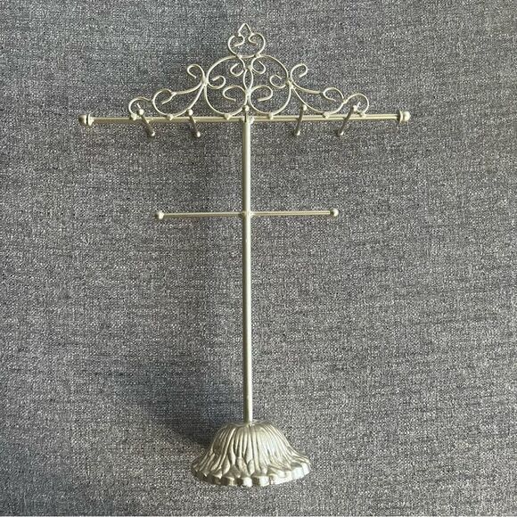 Metallic Jewelry Tree Stand / Organizer - Picture 2 of 7